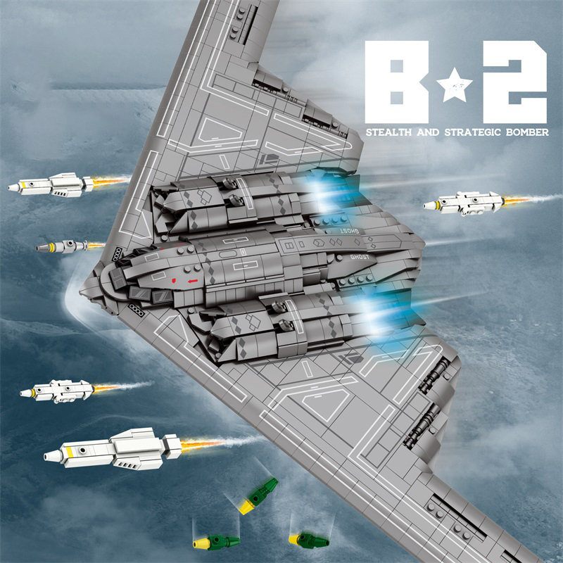 Kids Toys Under £5 - 2063PCS Kinderen Blokken Speelgoed Militaire Vliegtuigen