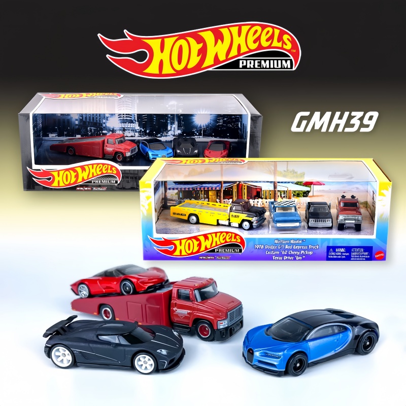 Mattel Toy Hot Wheels - Originele Hot Wheels Mattel Premium 4-delige