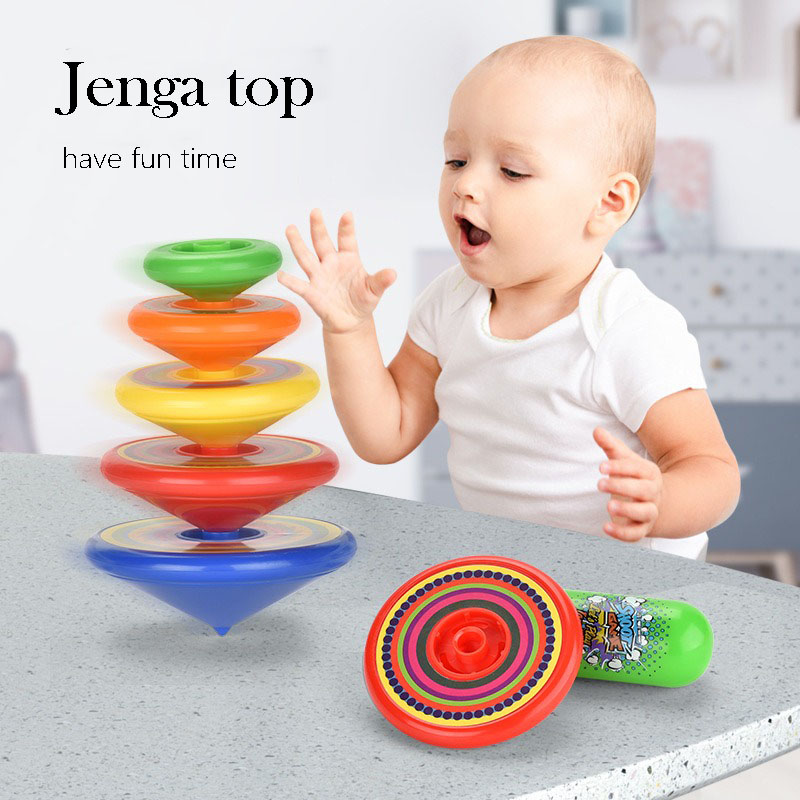 Kids Toys Under £5 - Stapelbare draaitopspeelgoed voor kinderen, lanceertoren, gevechtsspel,