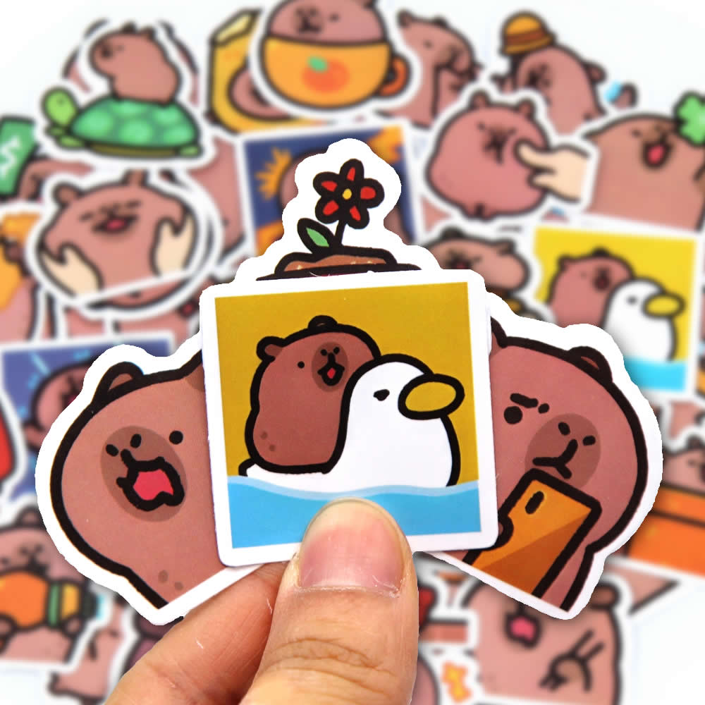 Kids Toys 10 Year Old - 10/50/100 Stuks Capybaras Stickers Cartoon Leuke