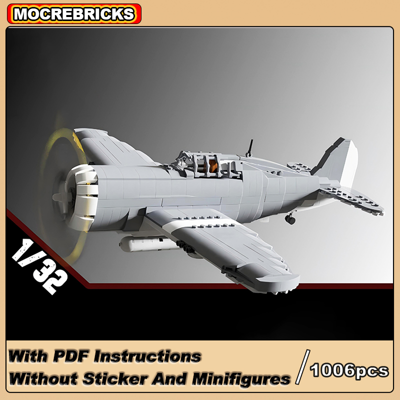 Top Kids Xmas Toys - Militaire Gevechtsbommenwerper P-47 Bliksemschicht Ww2 Leger