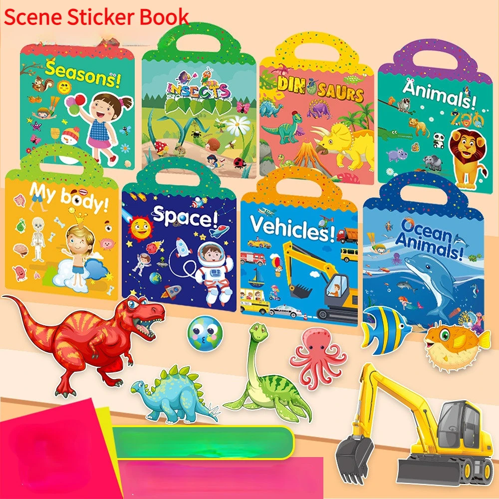 Kids Toys 10 Year Old - Kinderen Herbruikbare Sticker Boek Meerdere Scenario's