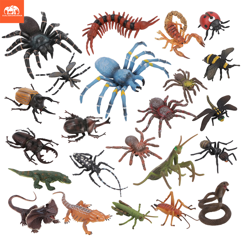 Kids Toys Brand - Educatieve simulatie insecten- en wilddierenfigurenset -