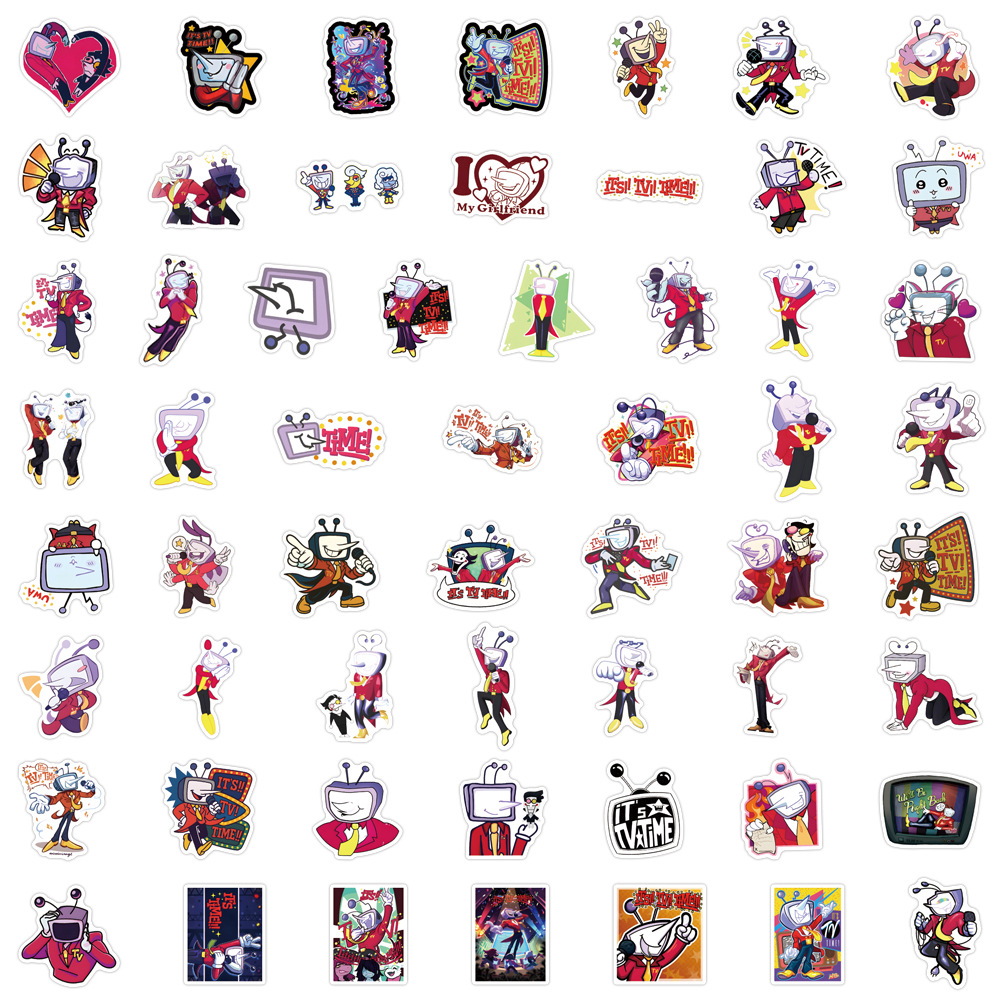 Kids Toys Cartoon Images - 55PCS DELTARUNE Tenna Stickers TV World