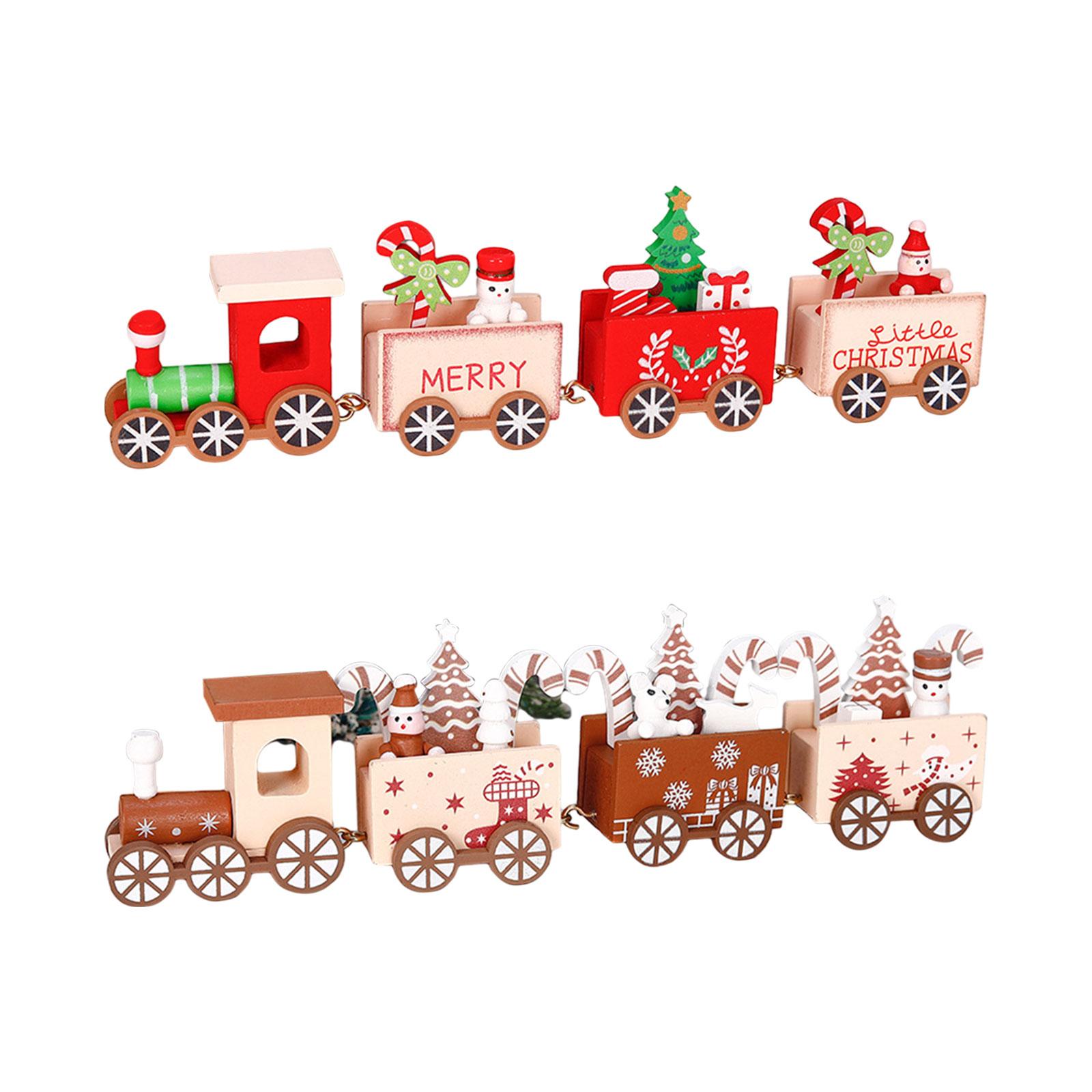 Houten trein kerstornament dec - Top Kids Xmas Toys recensie en prijs