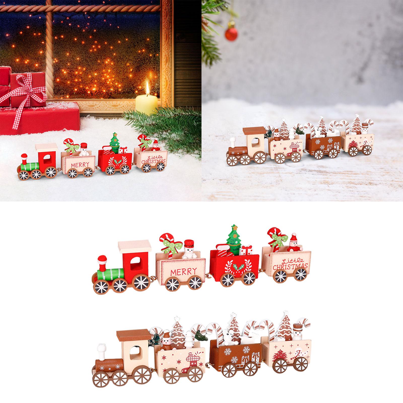 Houten trein kerstornament dec - Top Kids Xmas Toys recensie en prijs