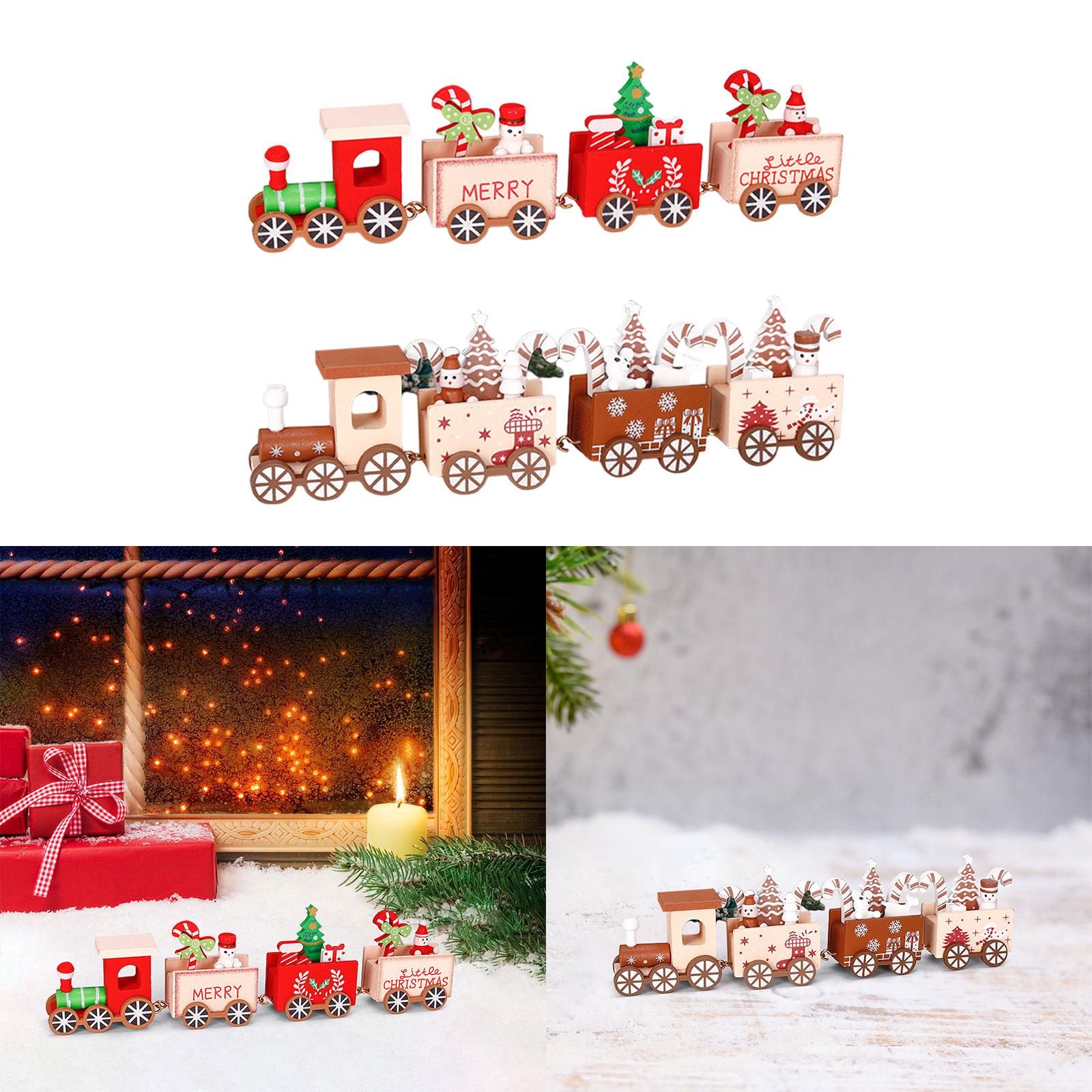 Houten trein kerstornament dec - Top Kids Xmas Toys recensie en prijs