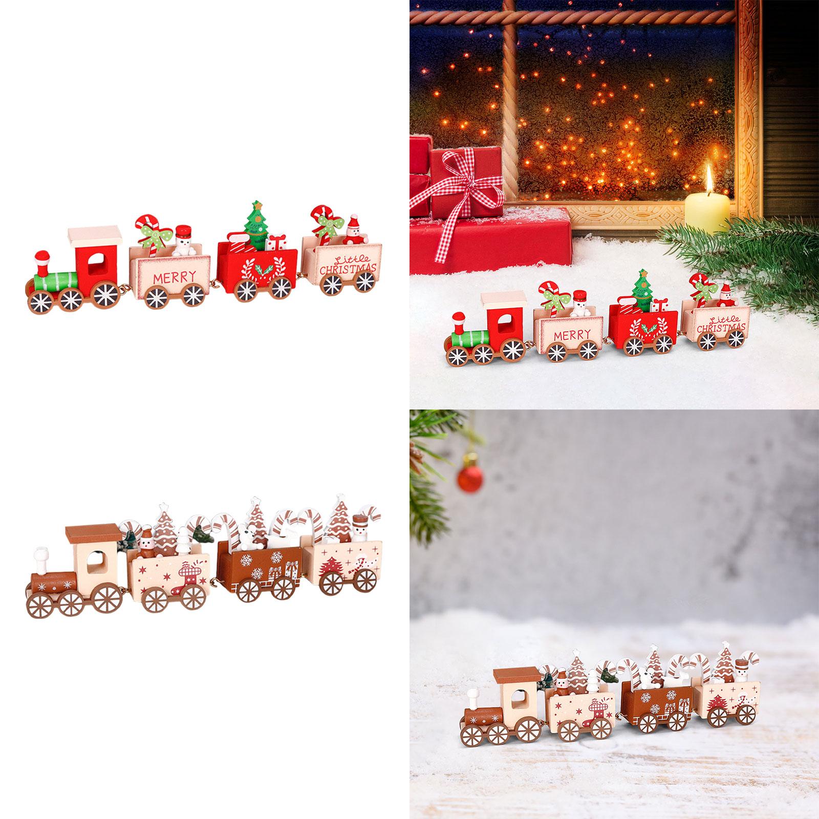 Houten trein kerstornament dec - Top Kids Xmas Toys recensie en prijs
