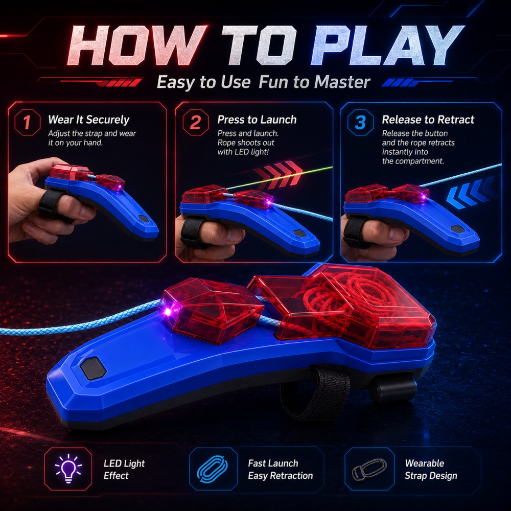 Creatieve touwwerper Spider Si - Kids & Toys Expo Saudi Arabia recensie en prijs