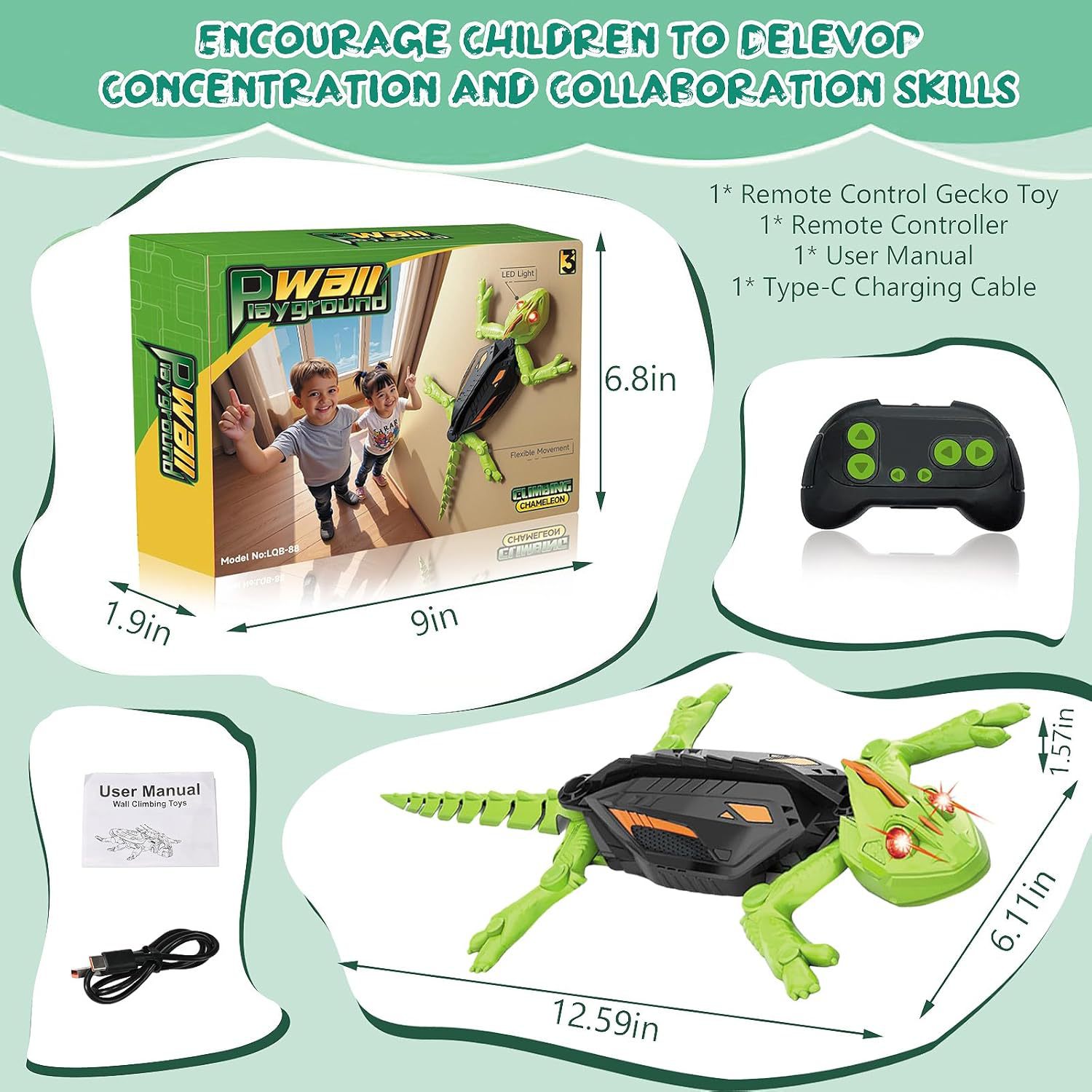Op afstand bestuurbare gekko-k - Kids Toys Under £5 recensie en prijs