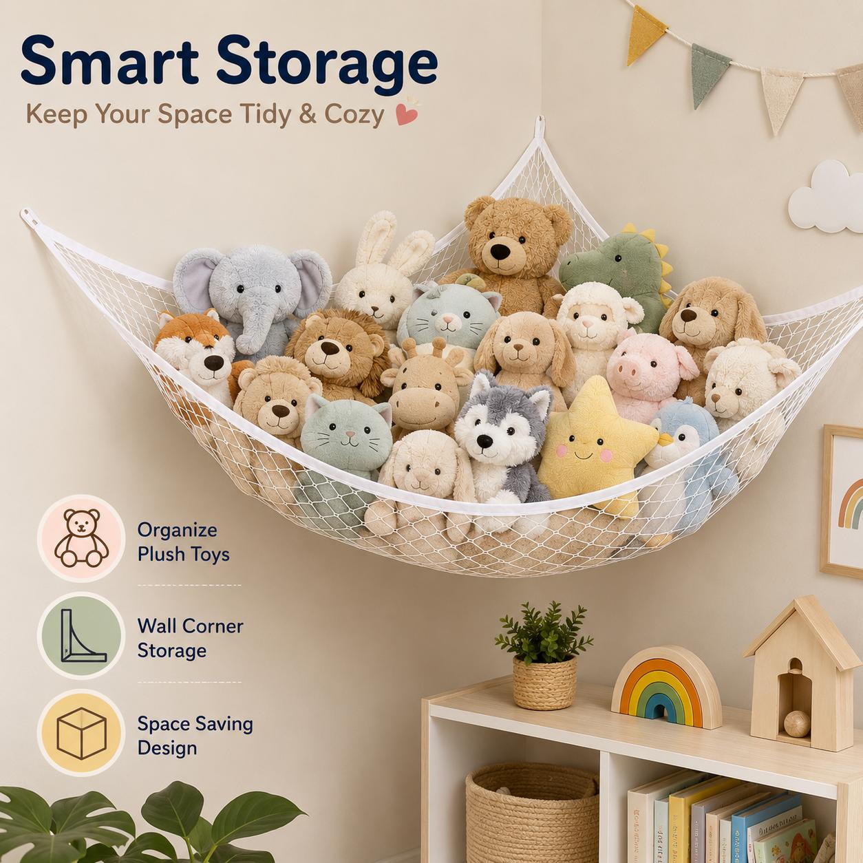 Mesh speelgoedopberghangmat Ha - Kids & Toys Expo Saudi Arabia recensie en prijs