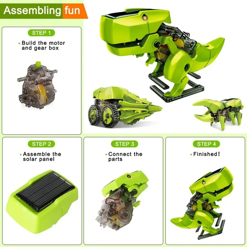 3-in-1 Solar Robot Kit, Dinosa - Kids Toys 10 Year Old recensie en prijs